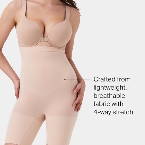SPANXsculpt Seamless Power High-Waisted Mid-Thigh Short - Lightweight, All-Day Comfort - Core Control Shapewear
