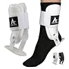 Active Ankle T2 Ankle Brace, Rigid Ankle Stabilizer for Protection & Sprain Support for Volleyball, Cheerleading, Ankle Compression Braces for Men & Women, White, Small