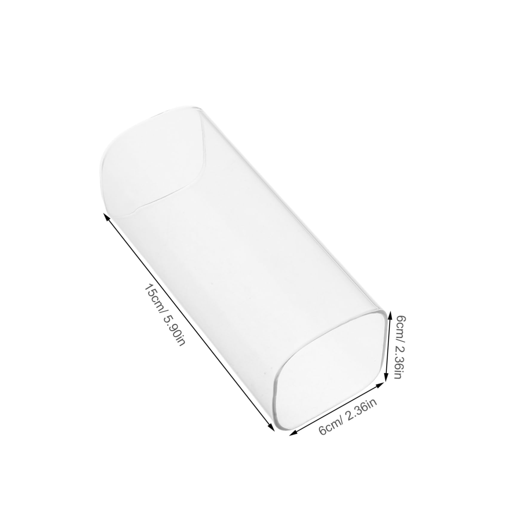 Cabilock 4Pcs Bottomless Square Cylinder Candle Holders for Weddings Parties and Home Decor Versatile Heat Resistant Design for Safe Use