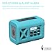 【2025 Newest】 Emergency Crank Weather Radio, NOAA/AM/FM Portable Solar Radio, USB Charged, Battery Powered, Hand Crank, SOS Alarm, Flashlight (Sky Blue)