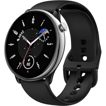 Amazfit GTR Mini 43mm A2174 Smart Watch com Step Tracking, Bateria de 14 Dias, AI Fitness App Ativado, Resistência à Água de 5 ATM (Black)
