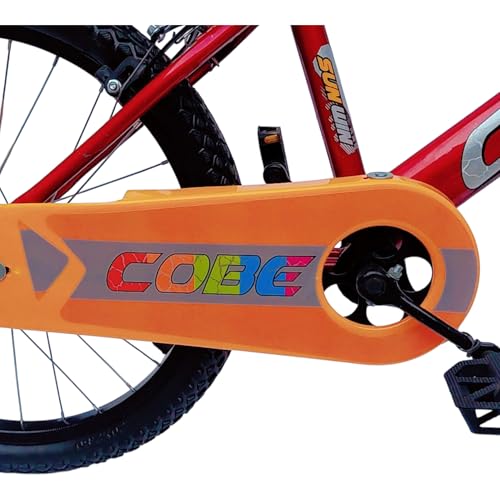 Image of Cobe 20 Inch Kids Bicycle for 6-8 Years Boys & Girls | PU Seat | Steel Rim | Caliper Brakes | TNT BMX Handle | Water Bottle | Chain Cover & Plastic Fenders | Heavy Duty Pedals
