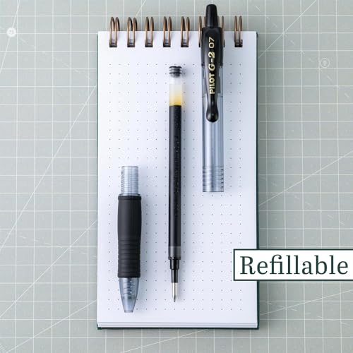 Bolígrafos retráctiles con tinta gel premium G2 color burdeos 6 unidades miniatura 4