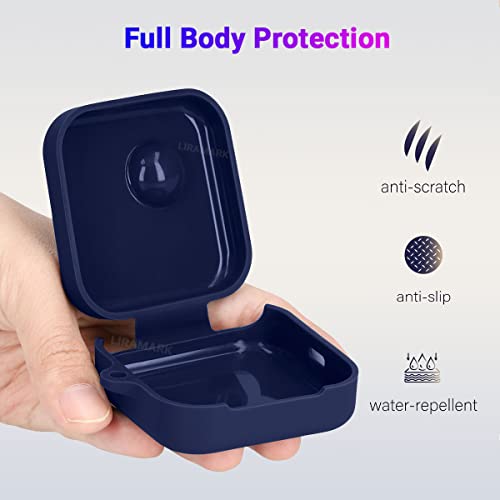 Image of LIRAMARK Shockproof Protective Silicone 360 Cover Case with Buckle Designed for Nothing Ear 1 (Midnight Blue)