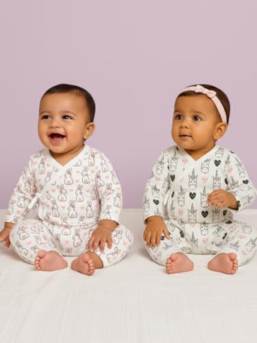 Image of The Mom Store Baby Romper Jabla Style Combo For Boys And Girls | Cotton | Soft Infant Bodysuit | Trendy Stylish Sleepwear For Newborn Baby | Printed | Unisex Comfortable Everyday Baby Wear