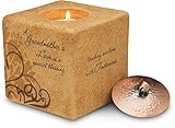 Pavilion Gift Company Comfort Candles 3-1/2-Inch Square Candle Holder, A Grandmother's Love
