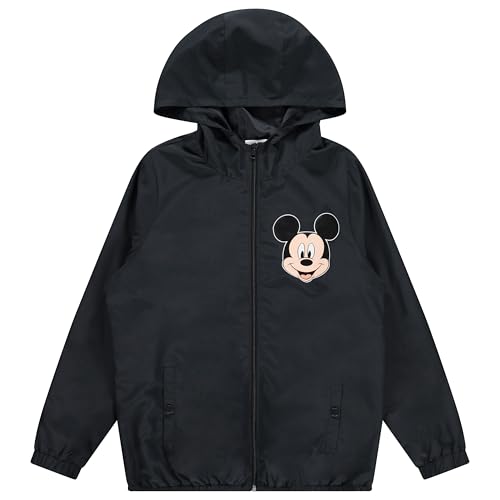 Disney Mickey Mouse - Chaqueta cortavientos con capucha para