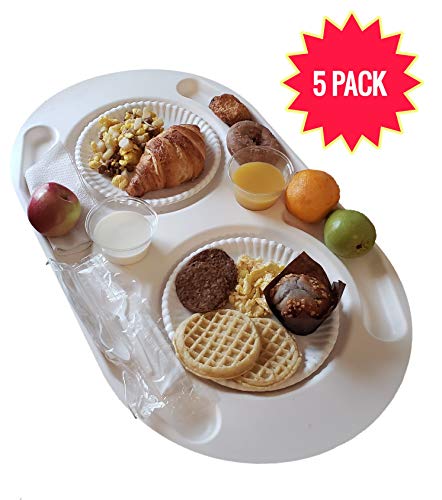 Breakfast in Bed Tray Set of 2, Kids Food Tray, Catering Tray, Serving