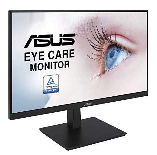 ASUS VA27DQSB - Ecran PC 27" FHD - Dalle IPS - 16:9-75Hz - 1920x1080-250cd/m² - Display Port, HDMI, VGA et 2X USB - Technologie Eye Care - Haut-parleurs - Ajustement Hauteur et Pivot