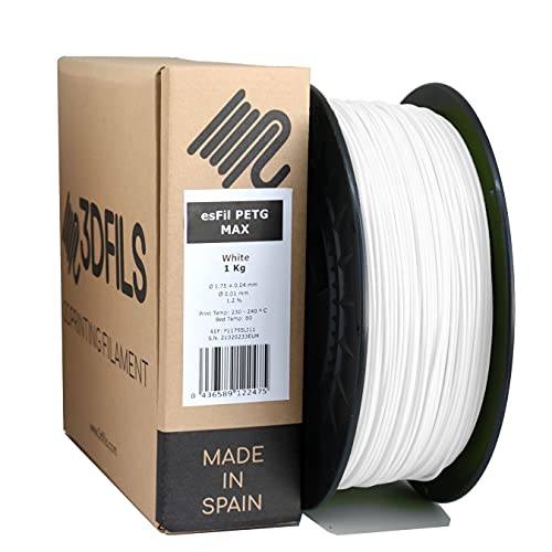 3DFILS - Filamento PETG bianco per stampa 3D (1,75...