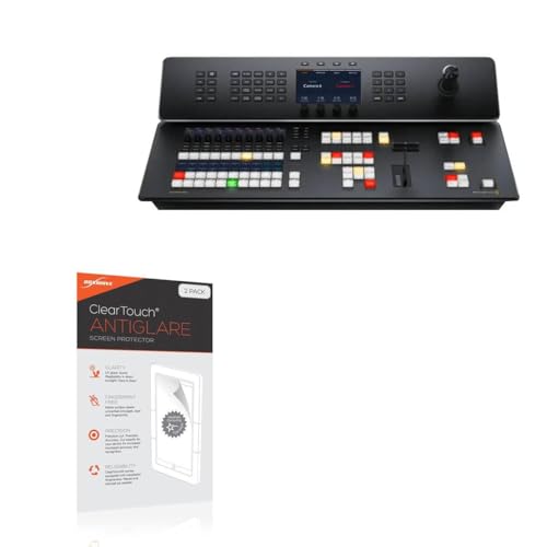 BoxWave Screen Protector Compatible With Blackmagic Design ATEM Television Studio 4K8 - ClearTouch Anti-Glare (2-Pack), Anti-Fingerprint Matte Film Skin