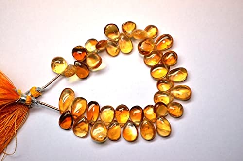 Citrine naturelle perles poires pour fabriquer vos bijoux bohèmes et colliers d'été