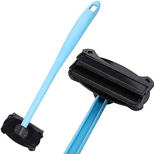 Double Blade {2.0} Back Shaver– Men’s Professional Razor DIY Back Hair Remover- Pain-Free, Wide Blade Design, Wet and Dry Use, Extra-Long Handle Body Shave (free cleaning brush)