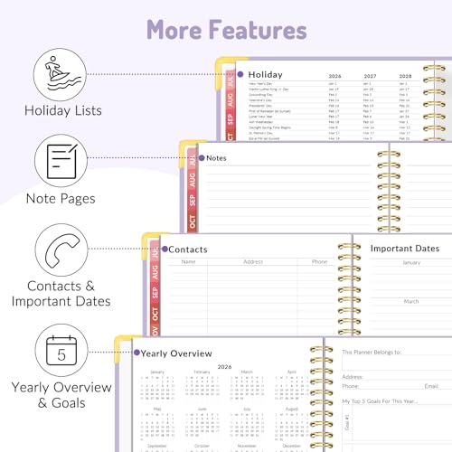 Forvencer Academic Planner 2026-2027, Weekly & Monthly Hardcover Planner A4 by Forvencer - Image 4