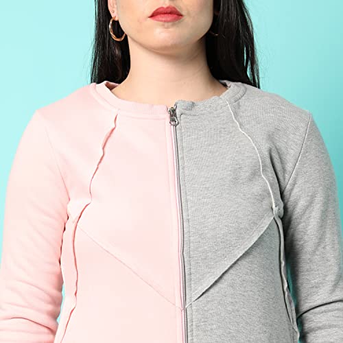 Image of PINACOLADA Women's Sweatshirt with Hoodie Regular Fit for Casual Wear | Cotton Blend Fabric | Hoodie Sweatshirt Crafted with Comfort Fit and High Performance for Everyday Wear