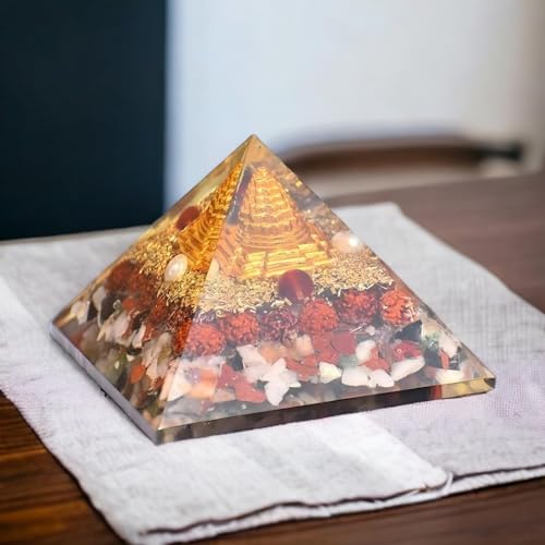 Image of Navgrah Pyramid | 3-Inch | Planetary Healing Pyramid for Balancing the 9 Planets | Navgrah |Spiritual Decor for Home and Meditation