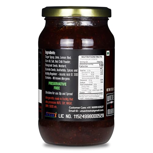 Image of WICKED GOURMET KITCHEN by MIRAI I Khatta Meetha Nimbu Chutney I Sweet & Tangy Lemon Chutney (Lime / Limbu) I Natural - Preservative Free I Thepla, Khakhra & pretty much everything elseI Nett Wt:500g