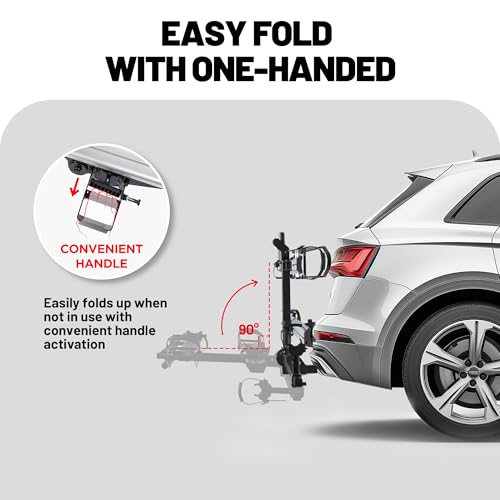 Image of Young Electric 200 lbs. Hitch Mount Bike Rack, fits Cars, SUVs, RVs, Trailers with 2 Inch Receiver