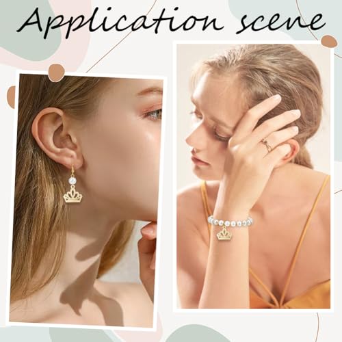 Breloques couronnes dorées SUNNYCLUE pour création bijoux