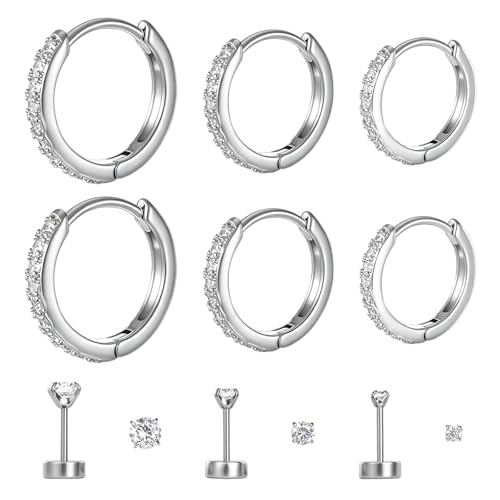 Boucles d'oreilles créoles anti-allergie en acier inoxydable pour lobes sensibles