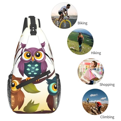 Bolso cruzado tipo bandolera para hombres y mujeres negro miniatura 7
