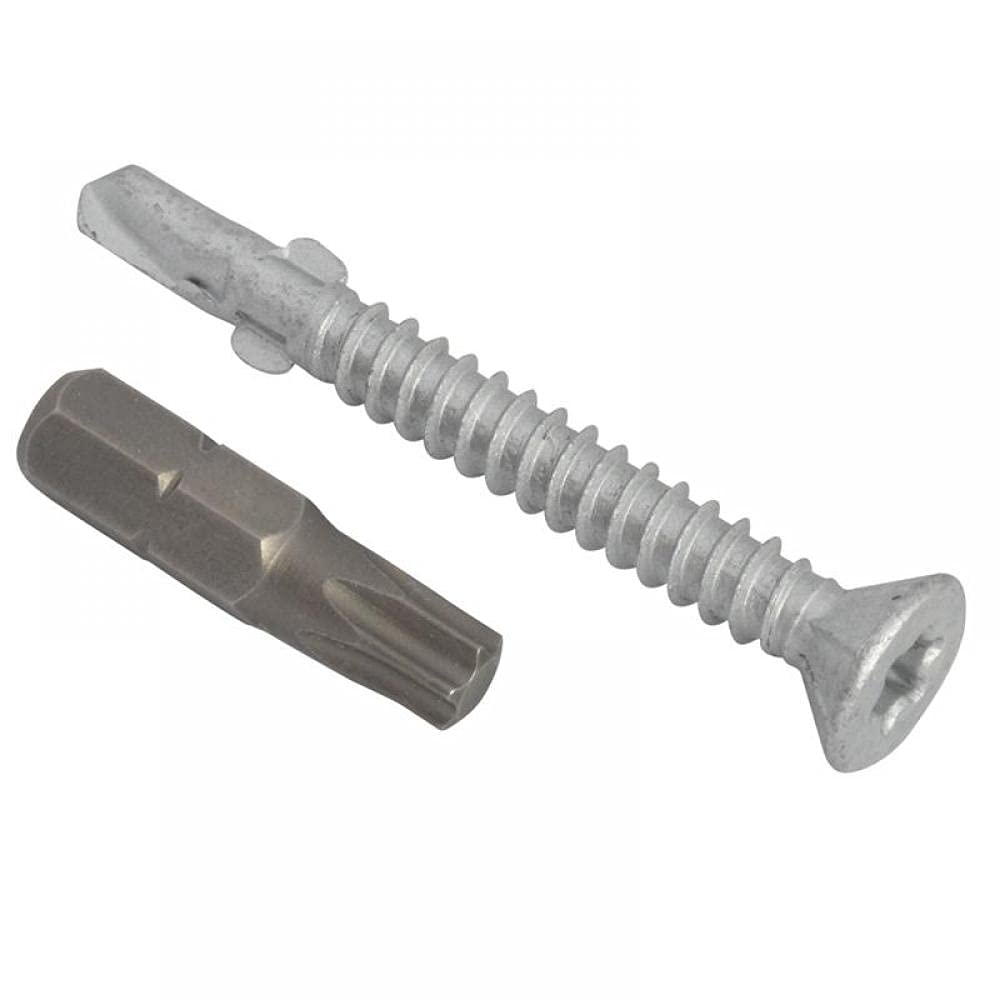 TechFast Light Duty Timber to Steel Roofing Screws | 4.8 x 38mm | Elementech | Bag 100