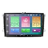 9 Zoll Doppel-Din-Autoradio Auto-GPS-Navigation für Skoda Seat Touran Tiguan Altea Golf Passat Polo Octavia Unterstützung Mirror Link WiFi Bluetooth SWC RDS DSP EQ USB Wählbare Tastenfarben
