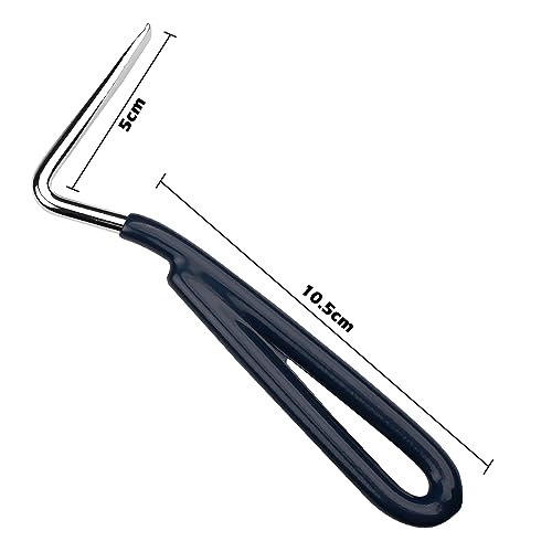 Bohue 2Pcs Hoof Pick Pear Shaped Hoof Pick Horseshoe Trimmer Horseshoe Repair Tool Hoof Care for Horse Donkey Goat (Random Color) - Image 2