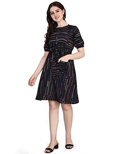 Image of GRECIILOOKS Women's A-Line Rayon Mini Dress