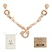 I LOVE MOM Kinderwagen Kette Schnullerkette Kinderwagenkette Holz Junge MäDchen Schnullerkette GehäKelt Kinderwagenkette Personalisiert Spielbogen Baby Holz Armband (Vogel)