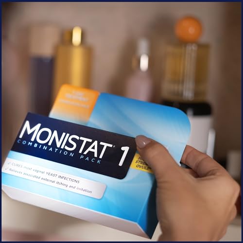 monistat 1-day yeast infection treatment for women 1 pre-filled tioconazole cream applicator fast-acting relief for vaginal itching