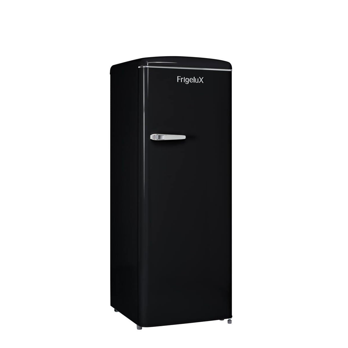 FrigeluX Réfrigérateur Armoire Retro Vintage Noir 218L RF218RNA++