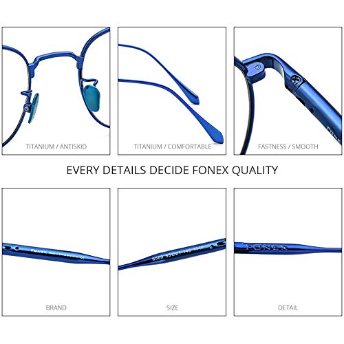 Fonex Telaio di titanio di vetro per gli uomini