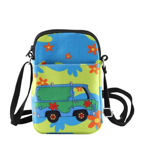 Mystery Van Messenger Bag Cartoon Movie Crossbody Bag Machine Gift Best Friend Gift Mystery Van Shoulder Bag (Mystery Van CB)