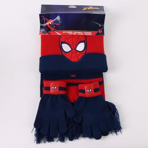 Set de invierno de Spiderman el regalo infantil ideal con bufanda y gorro 6