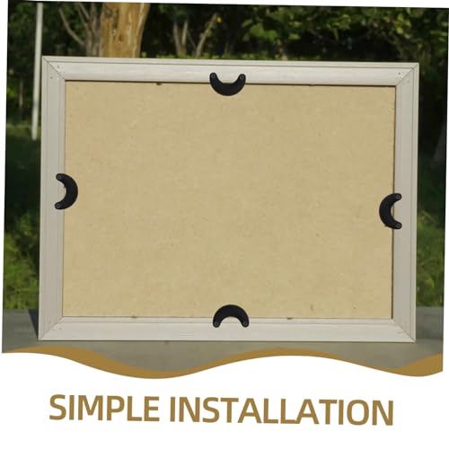 Image of NUOBESTY 50pcs Heavy Duty Picture Frame Fasteners Decorative Backing Plate Buckles for Photo Frame Sturdy Clips for Hanging Pictures Easy to Use Hardware Accessories