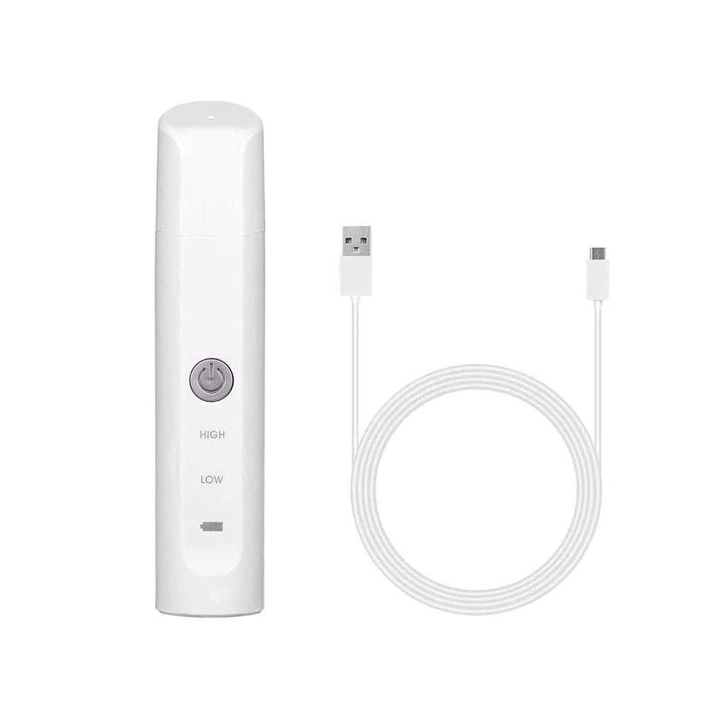 Molinillo de uñas para Perros Recargables de 2 velocidades Patas indoloras recargantes Trimmer Pet Trimmer de Clavo para pequeños Perros medianos Gatos, Blanco