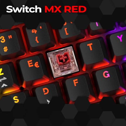 Nuovo 2025 – K245 Tastiera Gaming Wired Switches Meccanica MX Red (FR - AZERTY) - Tipo C - per PC/PS4/PS5/Xbox - Retroilluminazione RGB 24 Effetti - 105 Tasti - N-Key Rollover (NKRO) - Tastiera gaming - Immagine 1