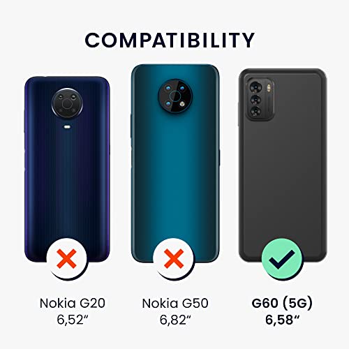 Image of Silicone Back Cover Case for Motorola Moto G60 /G40 Fusion | Slim & Anti-Scratch | Camera Protection | Matte Finish - Black
