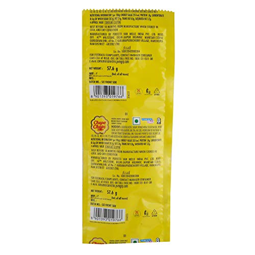 Image of Chupa Chups Sour Belt Soft Candy - Mixed Fruit, 57.6 grams Pouch