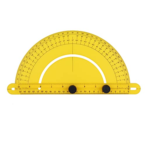 Transportador Universal Semicircular de Plástico Multifuncional miniatura 1