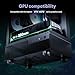 Okinos Aqua 3, Micro ATX Case, MATX PC Case with 3 X 120mm 3-Pin ARGB Fan Pre-Installed, Panoramic View Tempered Glass Front & Side Panel, with Type C Port, Black