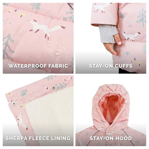 JAN & JUL Waterproof Insulated Puffy Coat for Toddlers and Kids4