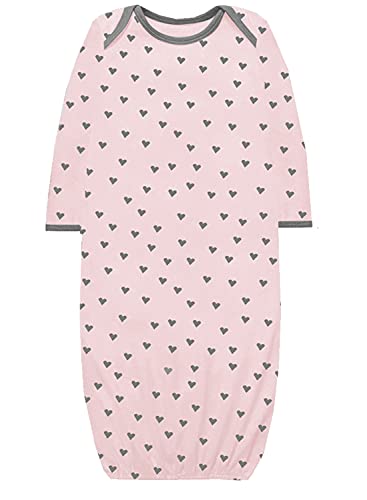 Image of A.T.U.N. (ALL THINGS UBER NICE) Unisex Kids Cotton Full Length Printed Gown | Maxi Nightdress for Baby Boys and Girls (2 Piece Set)