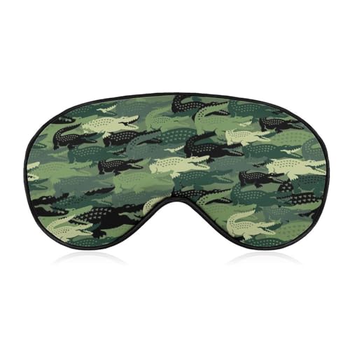 アイマスク 睡眠アイマスク 迷彩柄 カモフラージュ 鰐 目隠し 軽量 柔らかい 持ち運びやすい 通気性 調整可能 遮光 安眠 圧迫感なし 洗濯可能 おしゃれ かわいい 旅行 出張用 昼寝 仮眠 飛行機 快眠 男女兼用