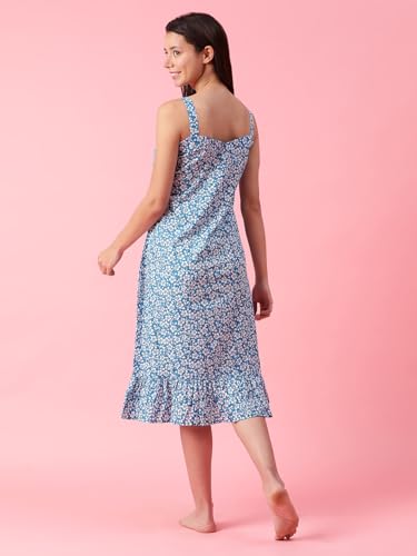 Image of Women Printed Cotton Nighty Nightdress Maxi S /M /L /XL /2XL.