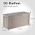 MAIUSCOLI 80 Gallon Waterproof Outdoor Storage Box,Resin Deck Box,Lockable Outside Storage Box Container for Patio Furniure,Garden,Pool Tools (80 Gallon,Light Brown)