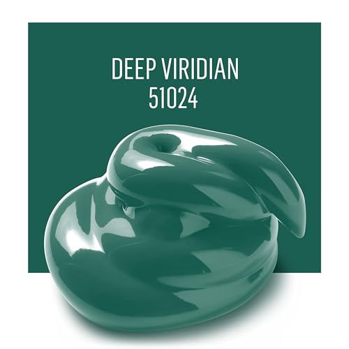 Image of FolkArt Acrylic Craft Paint, Deep Viridian 2 fl oz Premium Matte Finish Paint, Perfect For Easy To Apply DIY Arts And Crafts, 51024