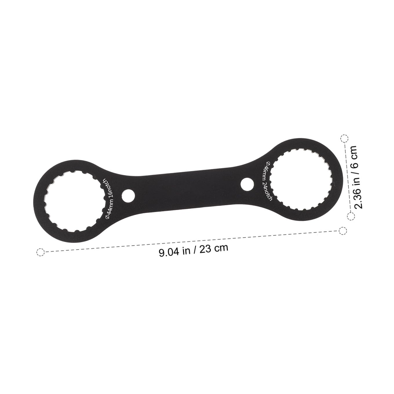 ibasenice 4 Pezzi Chiave per Bicicletta Spanner Ciclismo Riparazione Metter Il Fondo a Strumento di Installazione della Bici attrezzo Chiave per ASSE per Biciclette Lega di Alluminio Black