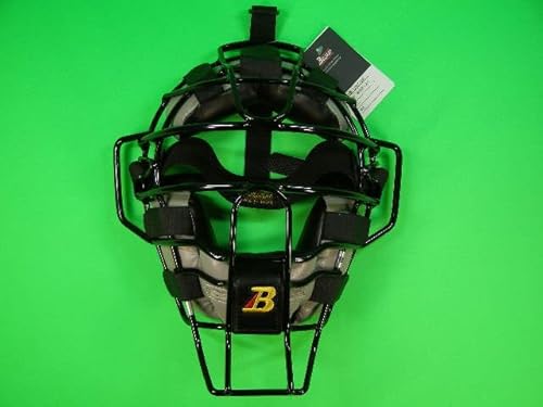メジャースタイル ベルガード BELGARD 審判用マスク 硬式野球用 ブラックフレーム×グレーパッド 軽量マスク UM770W 発声のしやすい W型パッド Bマークゴールド SGマーク 硬式用 アンパイヤ 主審